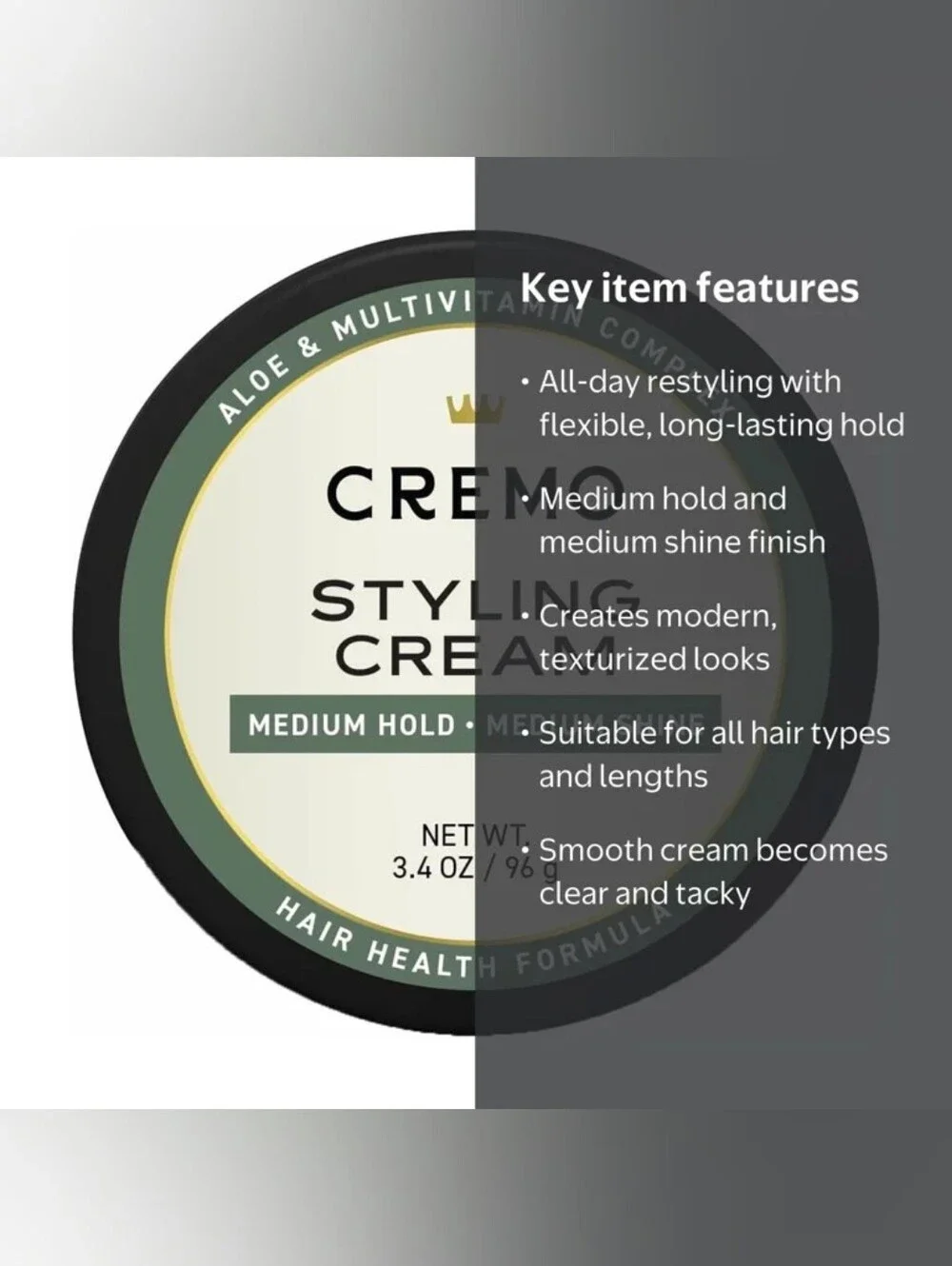 Cremo Barber Grade Hair Styling Cream (2PC)